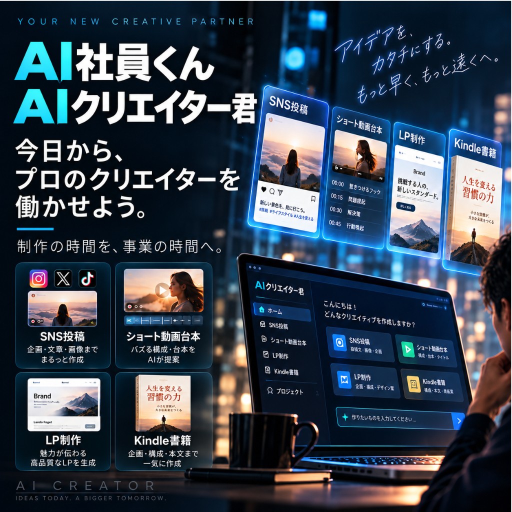 AI社員くん AIクリエイター君
